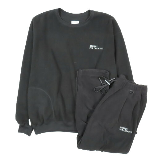 【中古】美品 21AW Stripes For Creative ストライプ フォー クリエイティブ ベーシックフリース ボア スウェット セットアップ ブラック L メンズ Luxs ブランド古着のリュクス 【中古】美品 21AW Stripes For Creative ストライプ フォー クリエイティブ ベーシックフリース ボア スウェット セットアップ ブラック L メンズ Luxs ブランド古着のリュクス