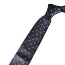 【中古】美品 Paul Smith ポールスミス シルク100% ドットジャガード レギュラータイ ネクタイ ネイビー メンズ Luxs ブランド古着のリュク...