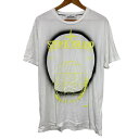 【中古】良品 STONE ISLAND ストーンアイランド プリント 半袖 Tシャツ カットソー XL ホワイト メンズ Luxs ブランド古着のリュクス(4)