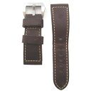 【中古】美品 PANERAI パネライ 尾錠付き レザー ウォッチバンド ウォッチベルト ブラウン メンズ Luxs ブランド古着のリュクス