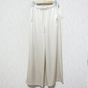 【中古】未使用 24AW GRACE CLASS グレースクラス グレースコンチネンタル サテンラインイージーパンツ スラックス 0224311075 36 ベ...