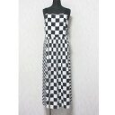 【中古】未使用 23AW GRACE CLASS グレースクラス チェッカープリントキャミドレス ノースリーブワンピース 0223331086 36 ホワイト レディース Luxs ブランド古着のリュクス(4)