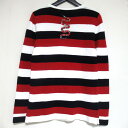 【中古】美品 GUCCI グッチ ミケーレ期 ボーダー柄 スネークパッチ 長袖 ニット セーター 456876 XSサイズ 170/88A レッド×ネイビー×ホワイト メンズ Luxs ブランド古着のリュクス(4)