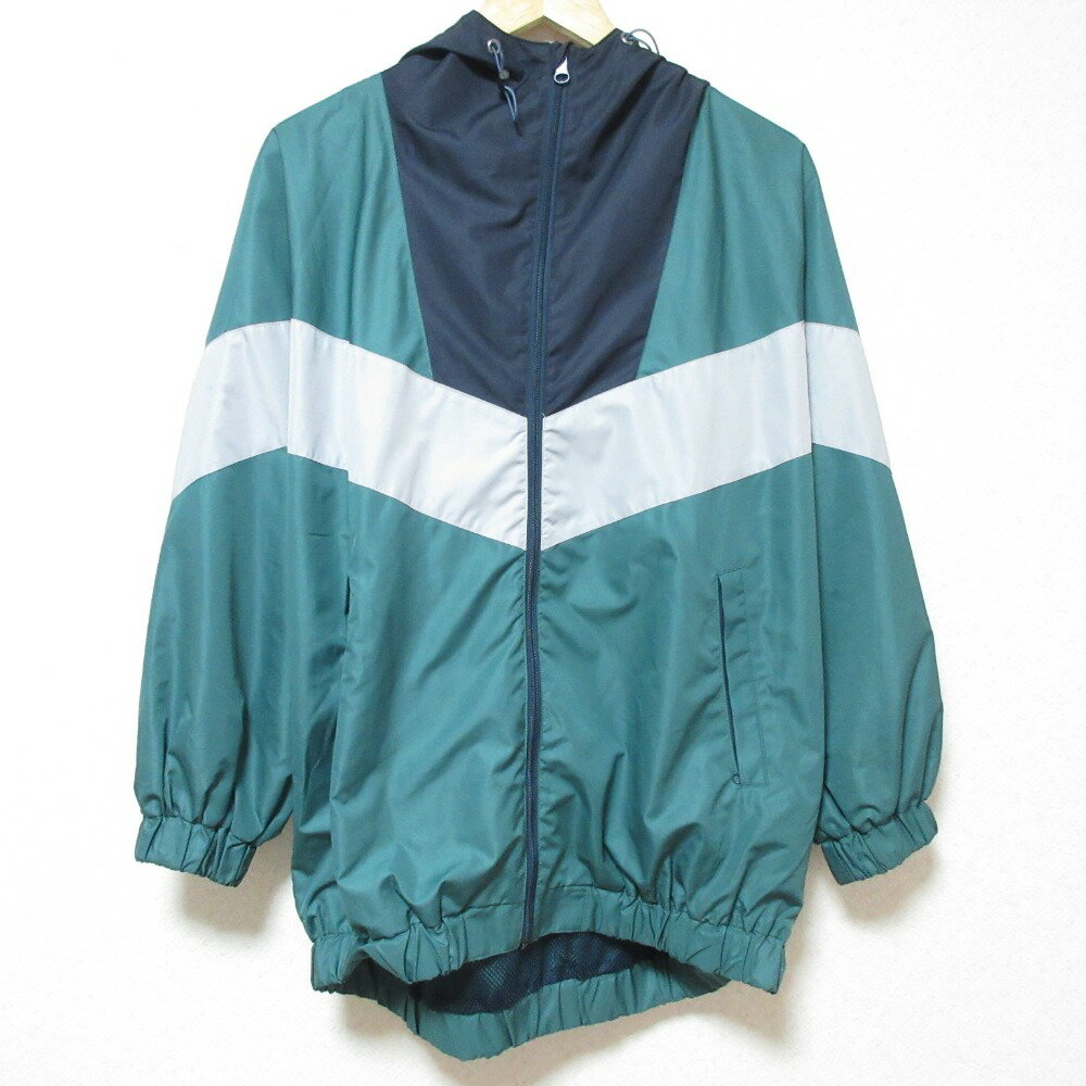 【中古】良品 JOURNAL STANDARD ジャーナルスタンダード ウインドブレーカー ジャケット グリーン ネイビー メンズ Luxs ブランド古着のリュクス
