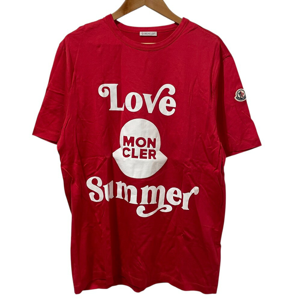 MONCLER2022春夏新作 レッドロゴ付き クルーネック半袖Tシャツ 楽天市場】MONCLER(カラーレッド)(Tシャツ・カットソー