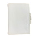 【中古】良品 HERMES エルメス クシュベル レザー アジェンダGM 手帳カバー ホワイト メンズ レディース Luxs ブランド古着のリュクス