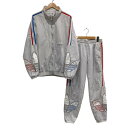 【中古】良品 adidas アディダス トラックジャケット イージーパンツ ジャージ セットアップ 3XL/Lサイズ グレー メンズ Luxs ブランド古着のリ...