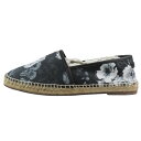 【中古】未使用 DOLCE&GABBANA ドルチェ&ガッバーナ エスパドリーユ 花柄 スリッポン スニーカー シューズ フラワー 9 ブラック メンズ Luxs ブランド古着のリュクス(4)