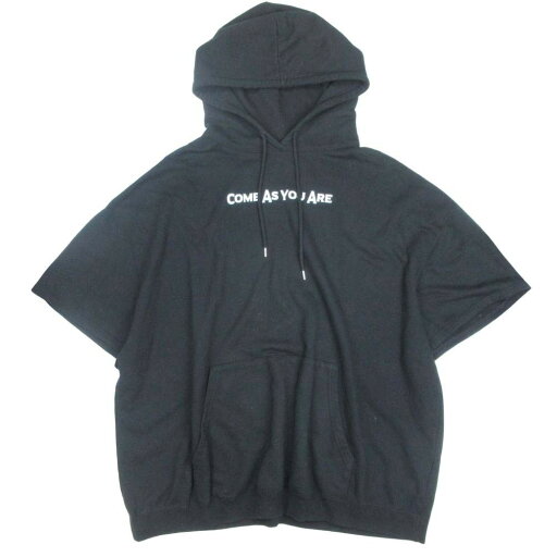 【中古】良品 Rags MCGREGOR ラグスマクレガー ロゴプリント 半袖 パーカー フーディー スウェット トップス プルオーバー S 黒 ブラック メンズ Luxs ブランド古着のリュクス 【中古】良品 Rags MCGREGOR ラグスマクレガー ロゴプリント 半袖 パーカー フーディー スウェット トップス プルオーバー S 黒 ブラック メンズ Luxs ブランド古着のリュクス
