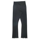 【中古】新品同様 adidas Originals アディダスオリジナルス OPEN HEM TIGHTS オープンヘム スリム タイトパンツ M 黒 ブラック IB7304 レディース Luxs ブランド古着のリュクス