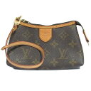 【中古】美品 LOUIS VUITTON ルイヴィトン ミニポシェット ディライトフル モノグラム アクセサリーポーチ M40309 ブラウン レディース Lu...