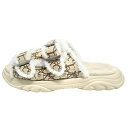【中古】未使用 22ss DIOR × Cactus Jack ディオール × トラヴィススコット エイチタウン オブリーク シアリング サンダル シューズ 42 ベージュ メンズ Luxs ブランド古着のリュクス