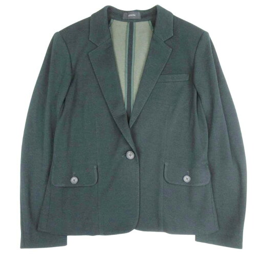 【中古】美品 18aw JOSEPH ジョセフ ニット テーラードジャケット ブレザー シングル ブルゾン アウター ウール混 38 ダークグリーン 緑 レディース Luxs ブランド古着のリュクス 【中古】美品 18aw JOSEPH ジョセフ ニット テーラードジャケット ブレザー シングル ブルゾン アウター ウール混 38 ダークグリーン 緑 レディース Luxs ブランド古着のリュクス