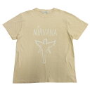 【中古】美品 JOHNBULL ジョンブル NIRVANA IN UTERO バンド Tシャツ ニルヴァーナ インユーテロ バンT グランジ ロック M ベージュ メンズ Luxs ブランド古着のリュクス