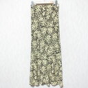 【中古】美品 23SS EDIT. FOR LULU abc LULU エディットフォールル フラワーバイアスマキシスカート サイズ36 ブラック レディース Luxs ブランド古着のリュクス
