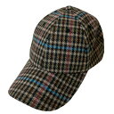 【中古】美品 22AW Paul Smith ポールスミス チェック柄 ウール キャップ 帽子 マルチカラー レディース Luxs ブランド古着のリュクス
