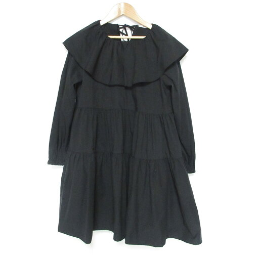 【中古】美品 21AW yori ヨリ フリルカラーティアードチュニック 長袖 フレア ブラウス YR2124-111AW F ブラック レディース Luxs ブランド古着のリュクス 【中古】美品 21AW yori ヨリ フリルカラーティアードチュニック 長袖 フレア ブラウス YR2124-111AW F ブラック レディース Luxs ブランド古着のリュクス
