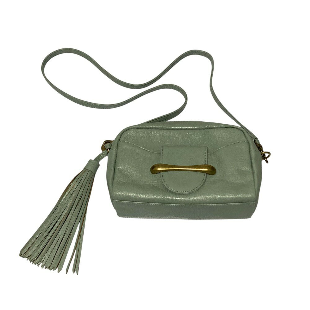 【中古】美品 TOFF&LOADSTONE トフアンドロードストーン タッセル チャーム ショルダーバッグ ブルー レディース Luxs ブランド古着のリュクス