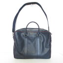【中古】美品 LONGCHAMP ロンシャン レザー 2WAY ブリーフケース ビジネスバッグ ショルダーバッグ ネイビー メンズ Luxs ブランド古着のリュクス(4)