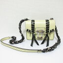 【中古】美品 Proenza Schouler プロエンザスクーラー HAVA レザー チェーンショルダーバッグ ライトイエロー×ブラック レディース Luxs ブランド古着のリュクス(4)