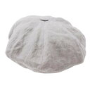 【中古】美品 COMESANDGOES カムズアンドゴーズ LINEN BIG BERET リネン ベレー帽 帽子 キャップ L ベージュ グレージュ メンズ Luxs ブランド古着のリュクス