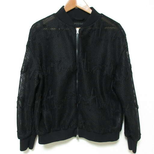 【中古】美品 23SS HERNO ヘルノ ロゴメッシュ ジップアップブルゾン ジャケット GI000193D-12511-9300 サイズ42 ブラック レディース Luxs ブランド古着のリュクス 【中古】美品 23SS HERNO ヘルノ ロゴメッシュ ジップアップブルゾン ジャケット GI000193D-12511-9300 サイズ42 ブラック レディース Luxs ブランド古着のリュクス