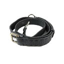 【中古】未使用 FENDI フェンディ ストラップ バッグ用 ショルダーストラップ レザー シルバー金具 アクセサリー 黒 ブラック レディース Luxs ブラ...