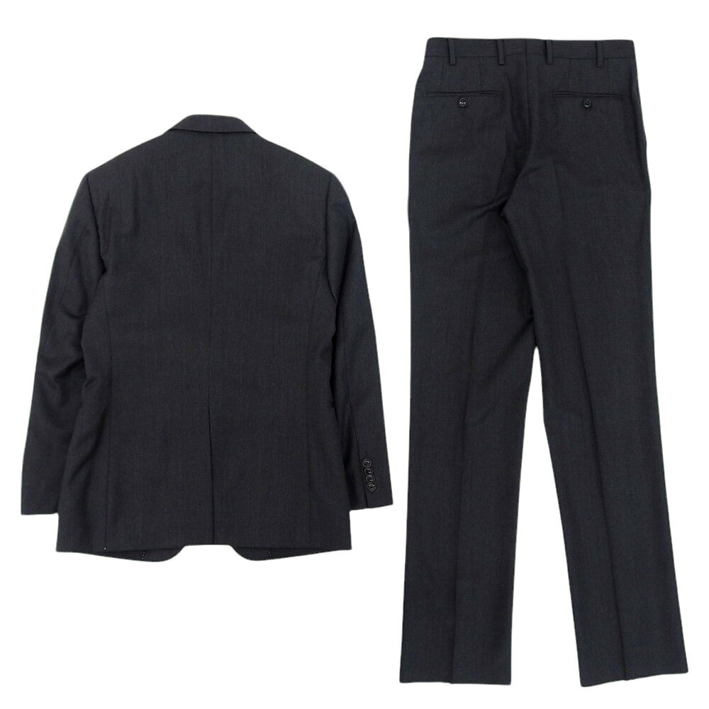 【中古】未使用 Pal Zileri パルジレリ テーラードジャケット×スラックスパンツ セットアップ スーツ 44 チャコールグレー メンズ Luxs ブランド古着のリュクス