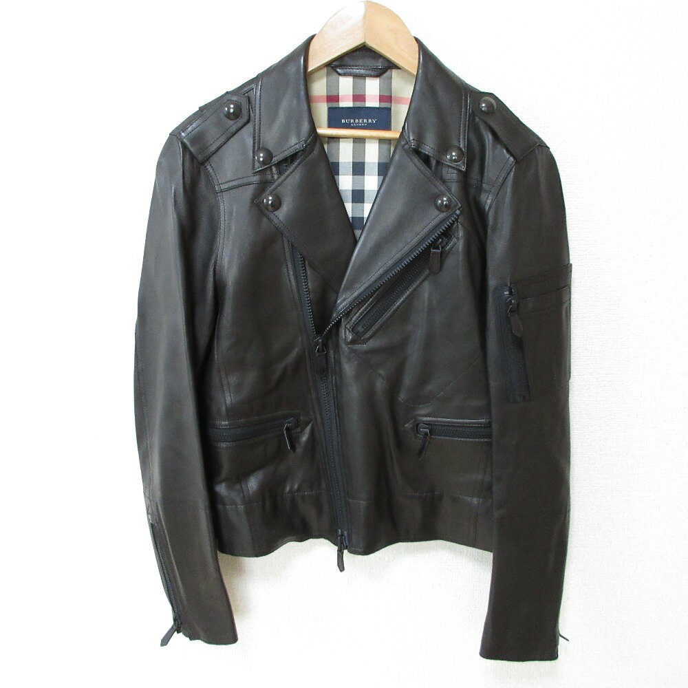 BURBERRY 黒 レザー シングルライダースジャケット 楽天市場】バーバリー ライダースジャケットの通販