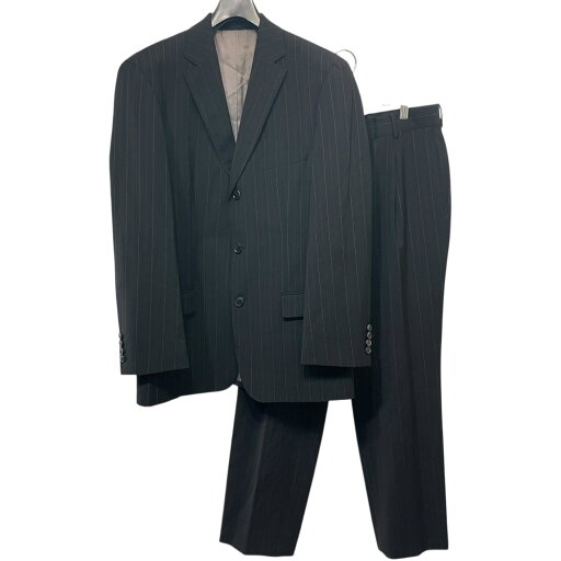 【中古】美品 HUGO BOSS ヒューゴボス ストライプ柄 テーラードジャケット+スラックスパンツ スーツ セットアップ サイズ46 ブラック メンズ Luxs ブランド古着のリュクス 【中古】美品 HUGO BOSS ヒューゴボス ストライプ柄 テーラードジャケット+スラックスパンツ スーツ セットアップ サイズ46 ブラック メンズ Luxs ブランド古着のリュクス