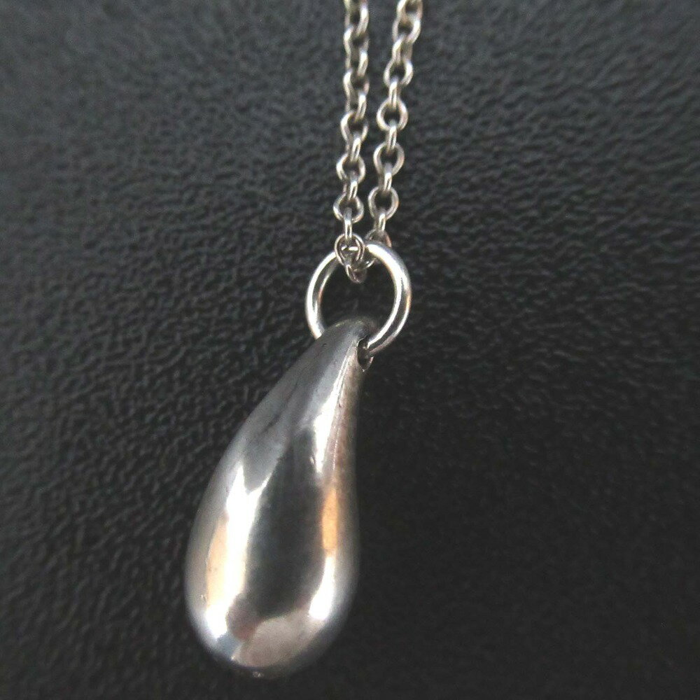 【中古】美品 Tiffany&Co ティファニー 925SV エルサペレッティ ティアドロップ ネックレス シルバー レディース Luxs ブランド古着のリュクス