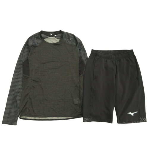 【中古】 MIZUNO ミズノ ロング Tシャツ カットソー ショート パンツ 2点セット まとめ 長袖 スポーツウエア M 黒 ブラック グレー メンズ Luxs ブランド古着のリュクス 【中古】 MIZUNO ミズノ ロング Tシャツ カットソー ショート パンツ 2点セット まとめ 長袖 スポーツウエア M 黒 ブラック グレー メンズ Luxs ブランド古着のリュクス
