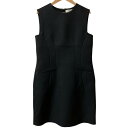 【中古】美品 Acne Studios アクネストゥディオズ DIDO EV COAT スリーブレス ドレス ひざ丈 ワンピース 36 ブラック レディース L...