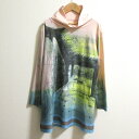 【中古】良品 TRUNK HIROKO KOSHINO トランク ヒロココシノ ハイネック プリント チュニックカットソー サイズ38 マルチカラー レディース Luxs ブランド古着のリュクス