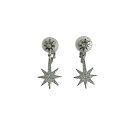 【中古】新品同様 SWAROVSKI スワロフスキー スターモチーフ クリップイヤリング 箱付き 5258426 シルバーカラー レディース Luxs ブランド...