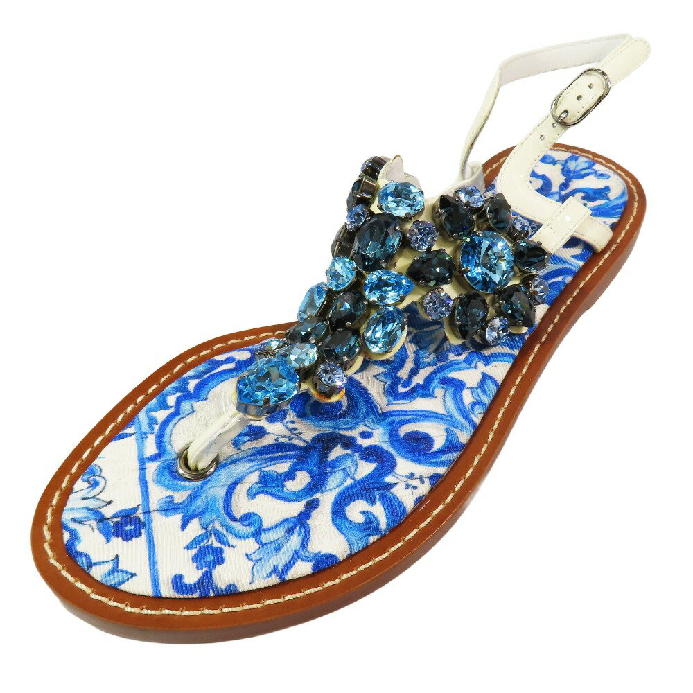 DOLCE & GABBANA レディース 花柄 ジャガード フラット サンダル 楽天市場】ビジュー(ブランドドルチェ&ガッバーナ)(サンダル