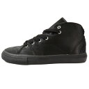 【中古】未使用 DOLCE&GABBANA ドルチェアンドガッバーナ サテン スニーカー D&G ロゴ金具 ミドルカット レースアップ シューズ 36 ブラック レディース Luxs ブランド古着のリュクス