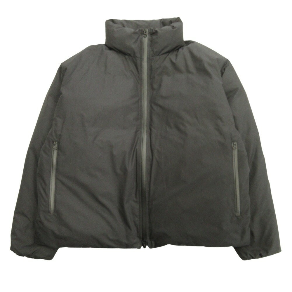 【中古】良品 無印良品 ダウン ジャケット ブルゾン 止水ジップ スタンドカラー S M 黒 ブラック メンズ Luxs ブランド古着のリュクス