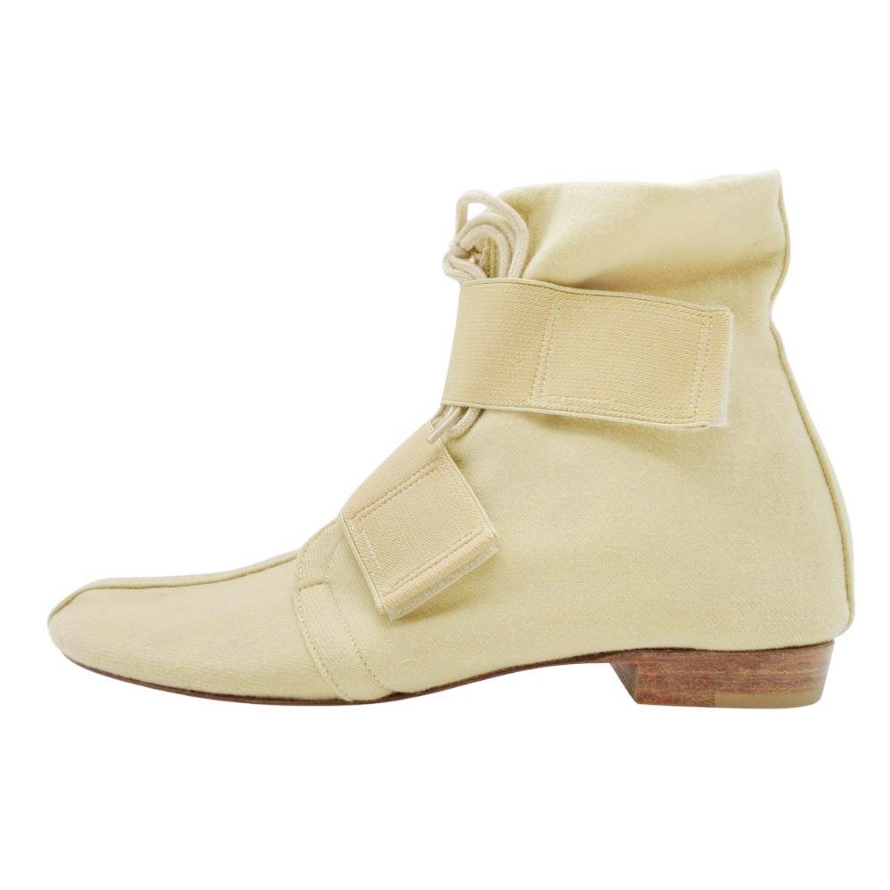 【中古】美品 22AW FUMIKA UCHIDA フミカウチダ ベルクロ シューズ ウールスニーカー 靴 レースアップ ..