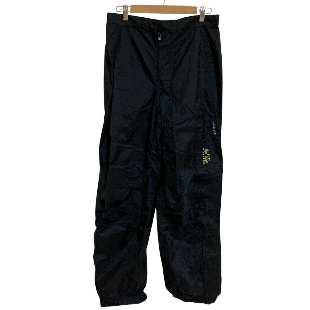 【中古】美品 MOUNTAIN HARD WEAR マウンテンハードウェア ロゴ刺繡 ナイロンパンツ サイズM ブラック メンズ Luxs ブランド古着のリュクス