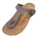 【中古】美品 BIRKENSTOCK ビルケンシュトック GIZEH ギゼ トングサンダル シューズ フラット 靴 37 24.0cm 茶 ブラウン レディース Luxs ブランド古着のリュクス