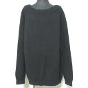 【中古】良品 21AW MUSE Deuxieme Classe ミューズ ドゥーズィエムクラス OLBIA アゼ プルオーバー ニット セーター ブラック レ...