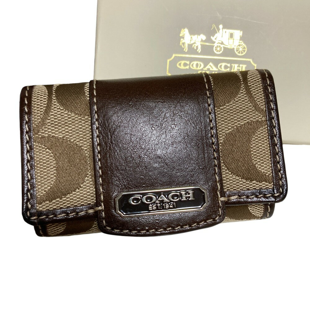COACH 新品♡ キーケース6連 シグネチャー 現行モデル 人気 ブラウン 楽天市場】coach コーチ 6連キーケースの通販