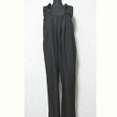 【中古】美品 Cen. セン フリルギャザーサロペット cen22aw08p22 サイズF ブラック レディース Luxs ブランド古着のリュクス