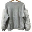 【中古】美品 24SS SNIDEL スナイデル フリルチュールデザイン プルオーバー スウェット サイズF グレー レディース Luxs ブランド古着のリュク...