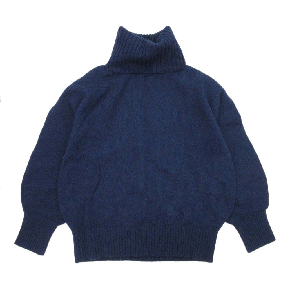 【中古】良品 18aw FRAMeWORK フレームワーク カシミヤ混 ボリュームスリーブ タートルネック ニット ..