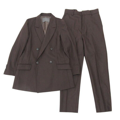 【中古】美品 22AW uncrave アンクレイヴ ダブルブレストテーラードジャケット×スラックスパンツ スーツ セットアップ 0/00 ブラウン レディース Luxs ブランド古着のリュクス 【中古】美品 22AW uncrave アンクレイヴ ダブルブレストテーラードジャケット×スラックスパンツ スーツ セットアップ 0/00 ブラウン レディース Luxs ブランド古着のリュクス
