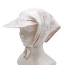 【中古】未使用 21aw Christian Dior クリスチャンディオール DIORIVIERA トワルドゥジュイ シルク スカーフキャップ シルクバイザー ベージュ レディース Luxs ブランド古着のリュクス