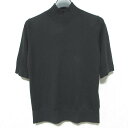 【中古】美品 ANAYI アナイ シルクカシミヤ 半袖 ニットセーター サイズ36 ブラック レディース Luxs ブランド古着のリュクス