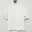 【中古】美品 21AW ANAYI アナイ シルクカシミヤ 半袖 ニットセーター サイズ36 オフホワイト レディース Luxs ブランド古着のリュクス